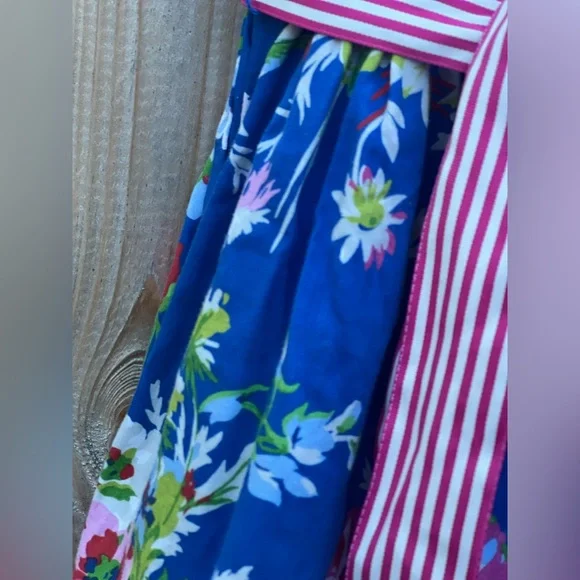 Polo Ralph Lauren Blue Floral prints striped belt dress for Girls - Picture 6 of 9